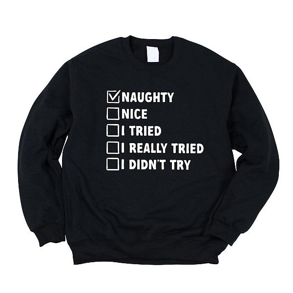 

Свитшот Naughty nice list Simply Sage Market