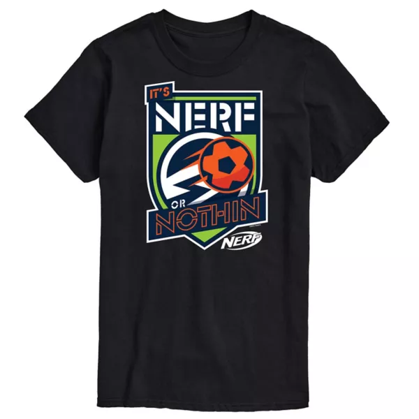 

Футболка с надписью «Мужская футболка или ничего» Nerf, черный