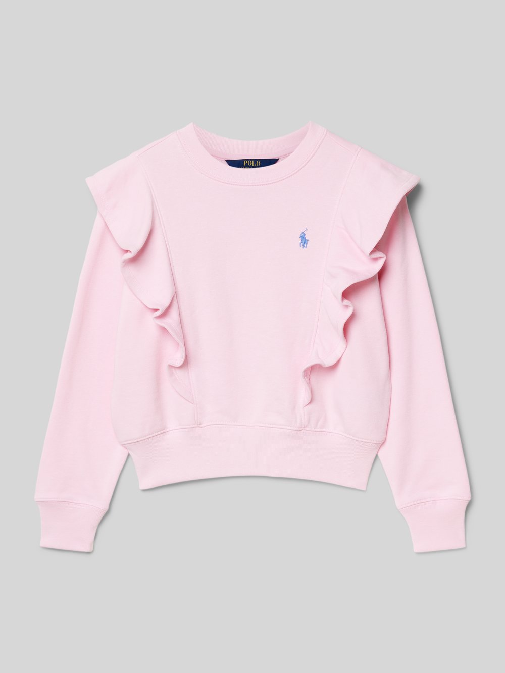

Свитшот с воланами Polo Ralph Lauren Teens, розовый