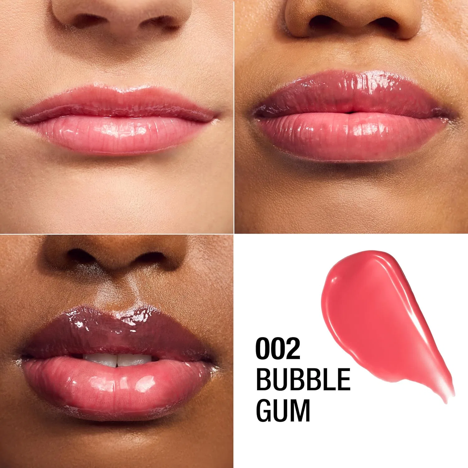 Тинтованный бальзам для губ «High Shine Butter Me Up Lip Butter Balm» от Manhattan, оттенок 002 Bubble Gum Manhattan, 002 Bubble Gum — фото 4