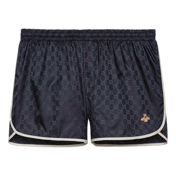 

Шорты ss22 gg nylon swim shorts with bee 'navy' Gucci, синий