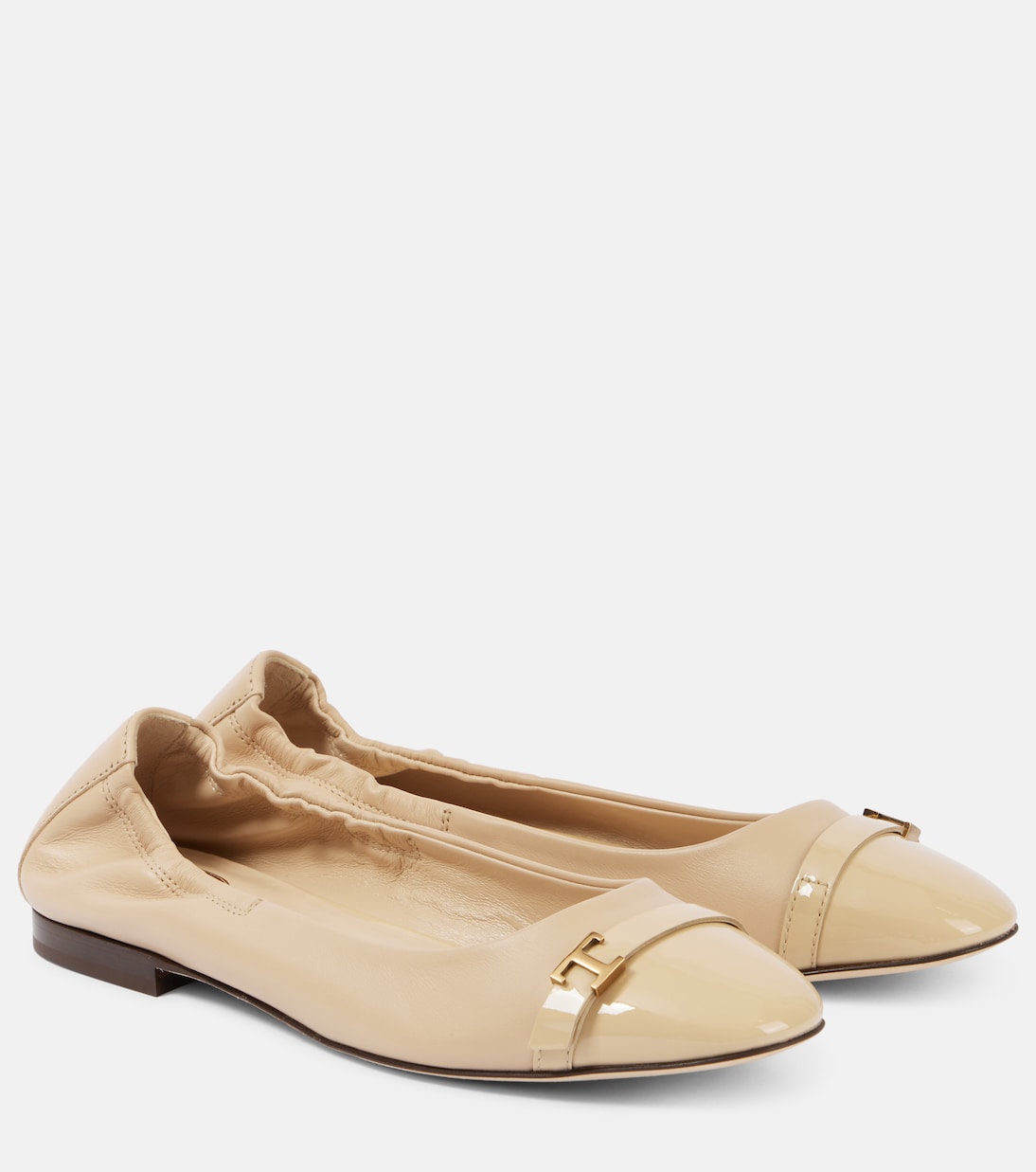 Кожаные балетки Tod's, Burrosc+Naturale