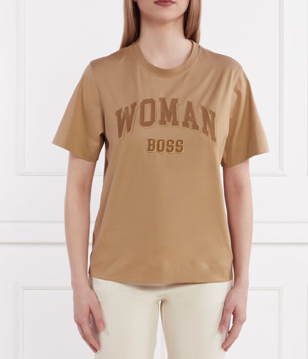 

Футболка Эльфа Regular fit Boss, коричневый