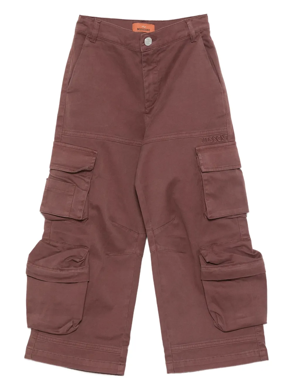 

Брюки с карманами карго Missoni Kids, красный