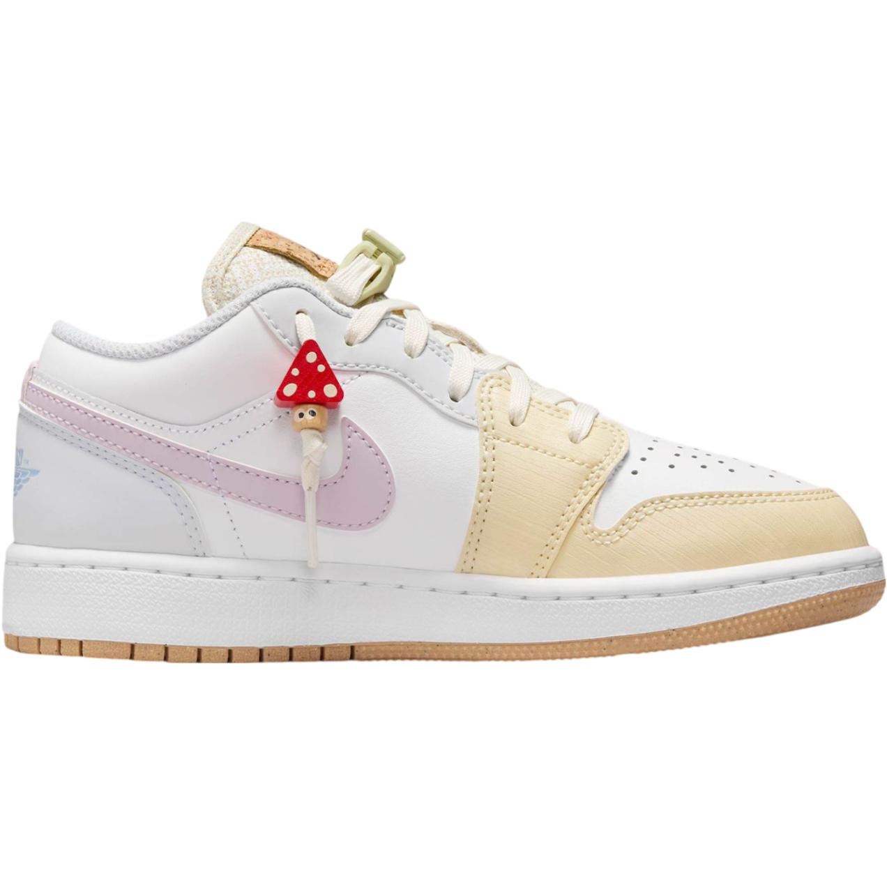 Jordan Air 1 нескользящие амортизирующие низкие детские скейтбординг кроссовки white — фото 3