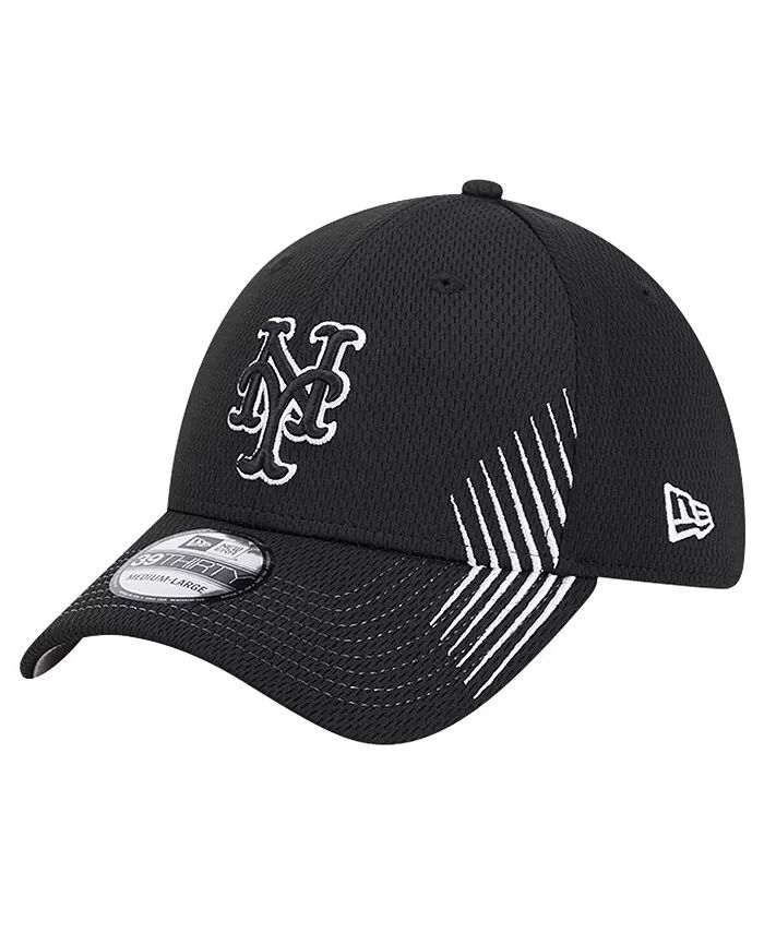 

Мужская черная кепка New York Mets Active Dash Mark 39THIRTY Flex Hat New Era, черный