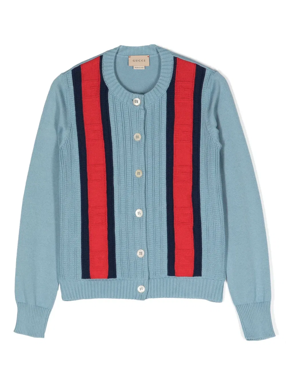 Хлопковый кардиган Square g Gucci Kids, синий