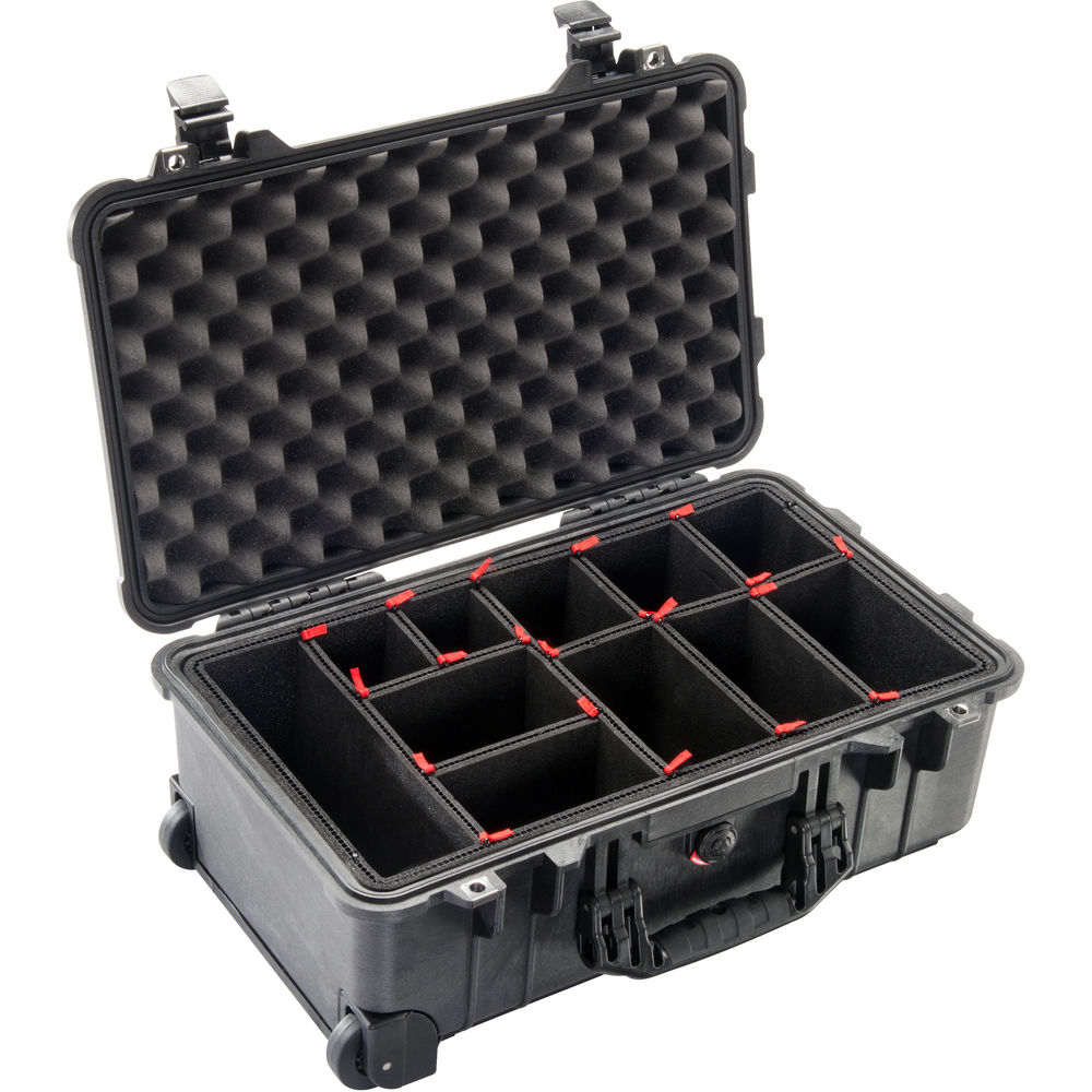 

Чемодан Pelican 1510TP с системой разделителей Trekpak (черный)