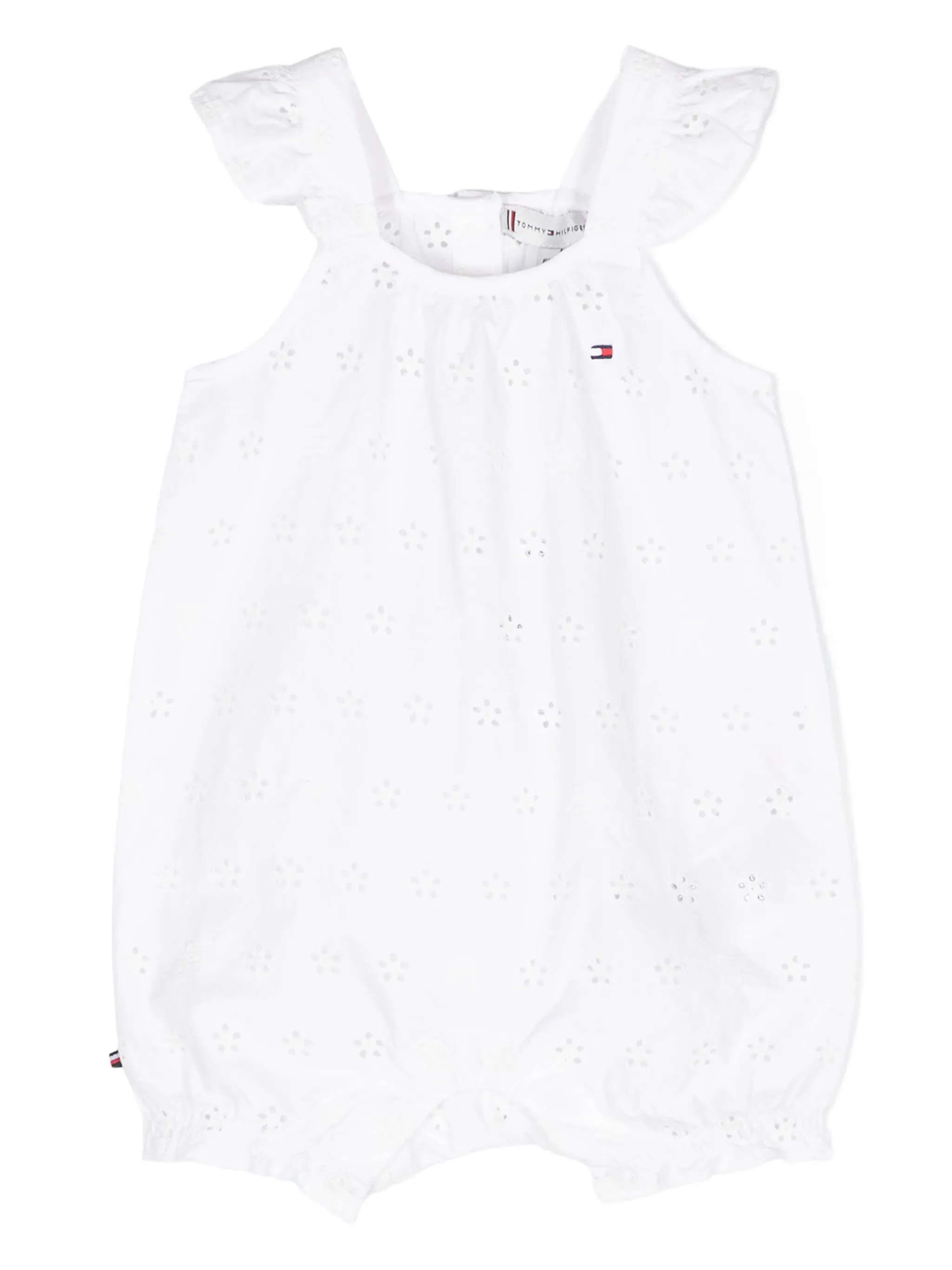 

Ромпер с английской вышивкой Tommy Hilfiger Junior, белый