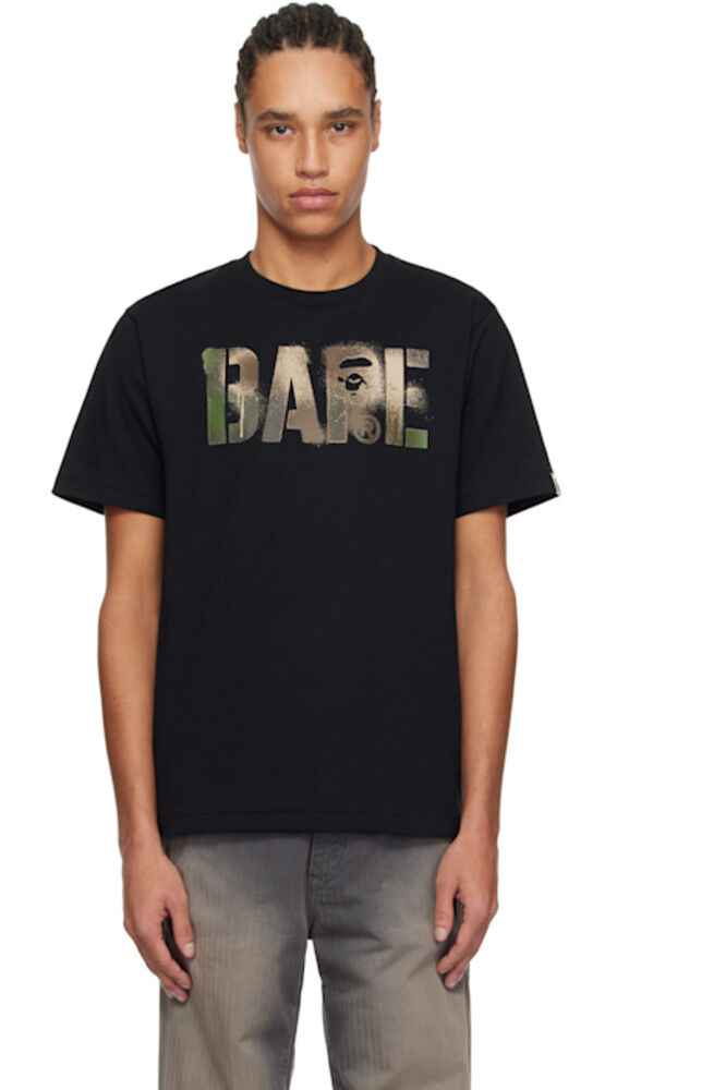 

Футболка с логотипом BAPE Black Map Camo Stencil