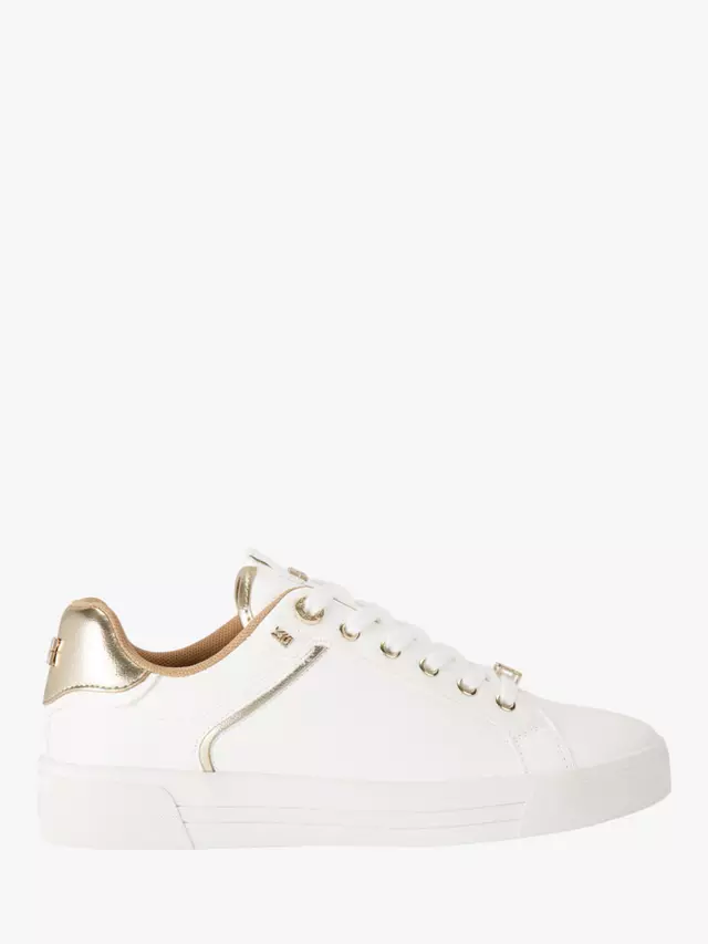 

Кроссовки KG Kurt Geiger Lillian Metallic Panel, цвет white/gold