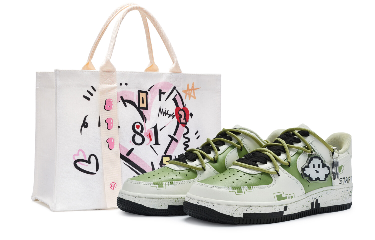 

Кроссовки Nike Air Force 1 Skateboard Shoes Women's Low-Top Green