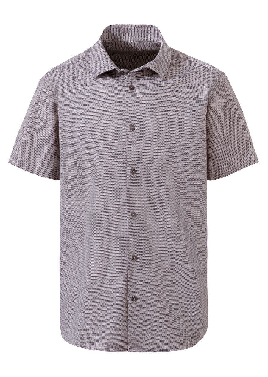 

Рубашка на пуговицах классического кроя H.I.S, серый