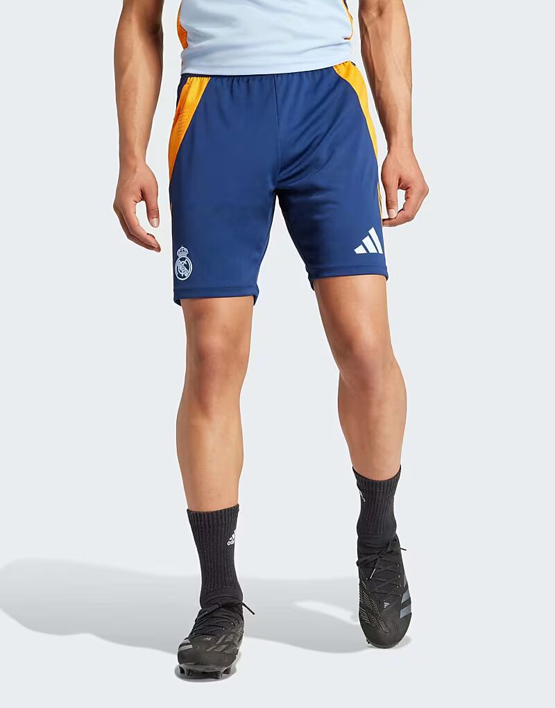 

Тренировочные шорты Adidas Performance Real Madrid Tiro 24 в цвете Team Navy Blue 2 / Crew Orange