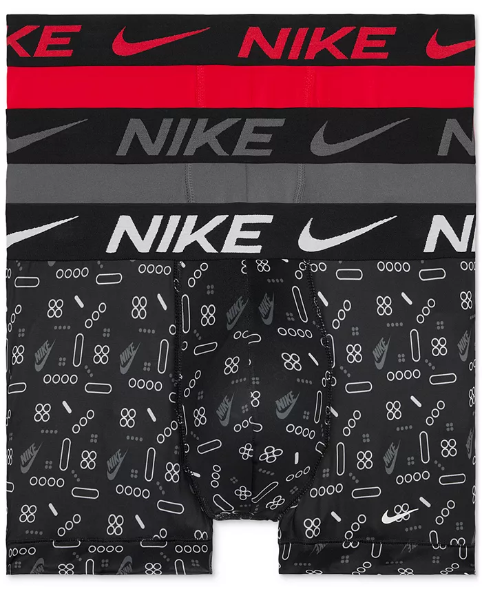 

Мужские трусы-боксеры Dri-FIT Essential Micro Trunk, 3 шт Nike, мультиколор