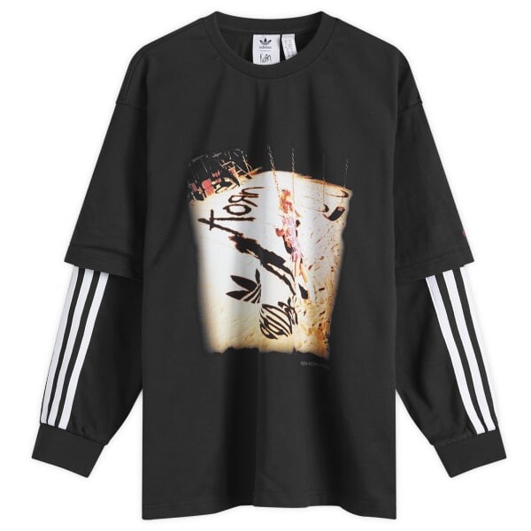 

Футболка с длинным рукавом X korn Adidas, черный