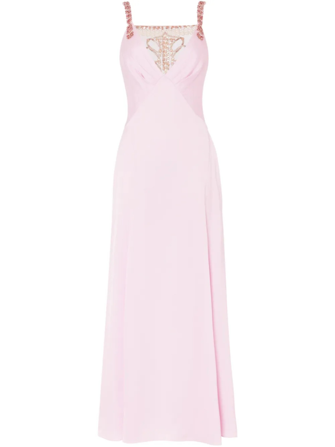 

Платье макси с V-образным вырезом Temperley London, розовый
