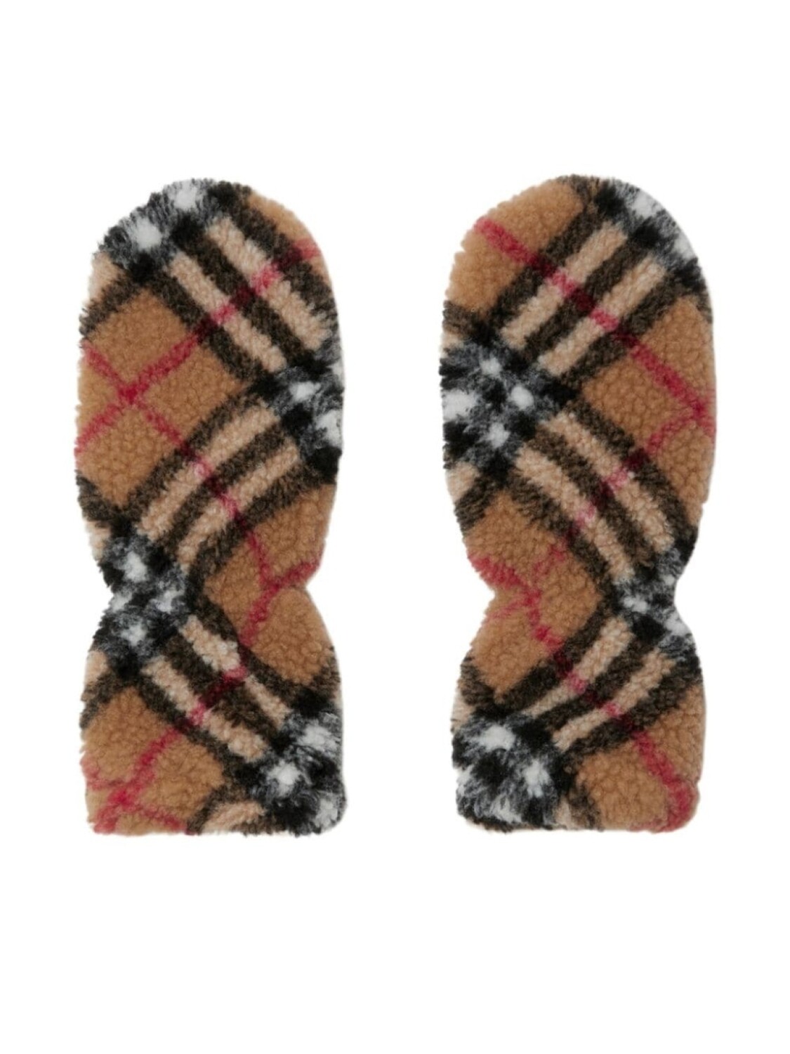 

Burberry Kids шерстяные варежки в клетку Vintage Check, коричневый