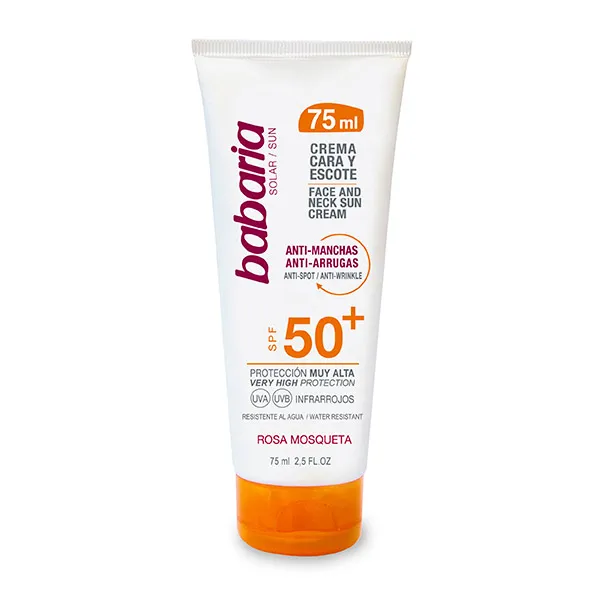 

Лицо и декольте Шиповник Solar Sun Crema Protectora SPF 50 Babaria, 75 ml