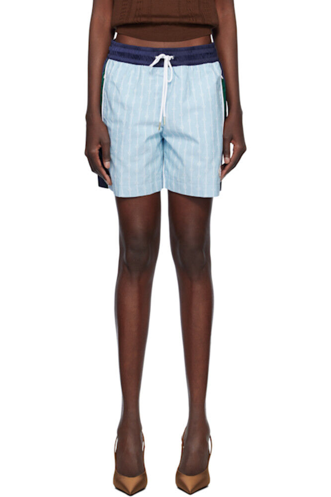 

Синие полосатые шорты Laurel Track Shorts Casablanca