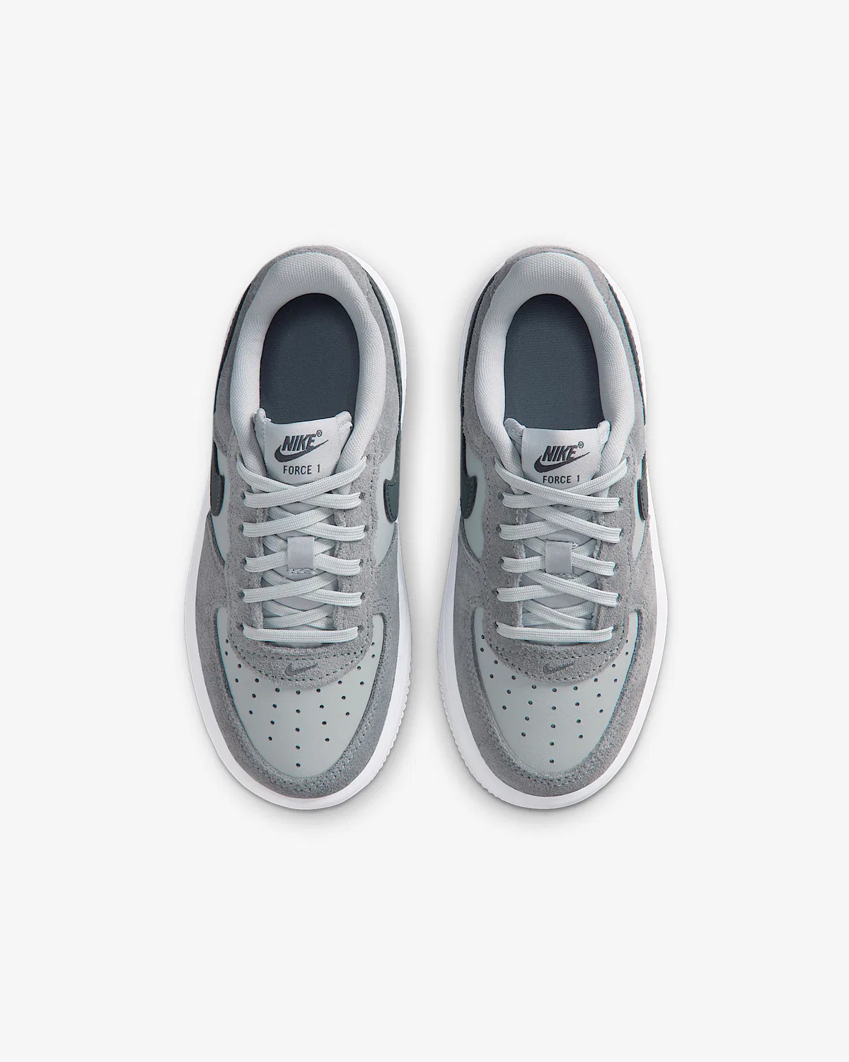Детские кроссовки Nike Force 1 Low Essential+, Light Smoke Grey/Smoke Grey/Dark Smoke Grey — фото 4