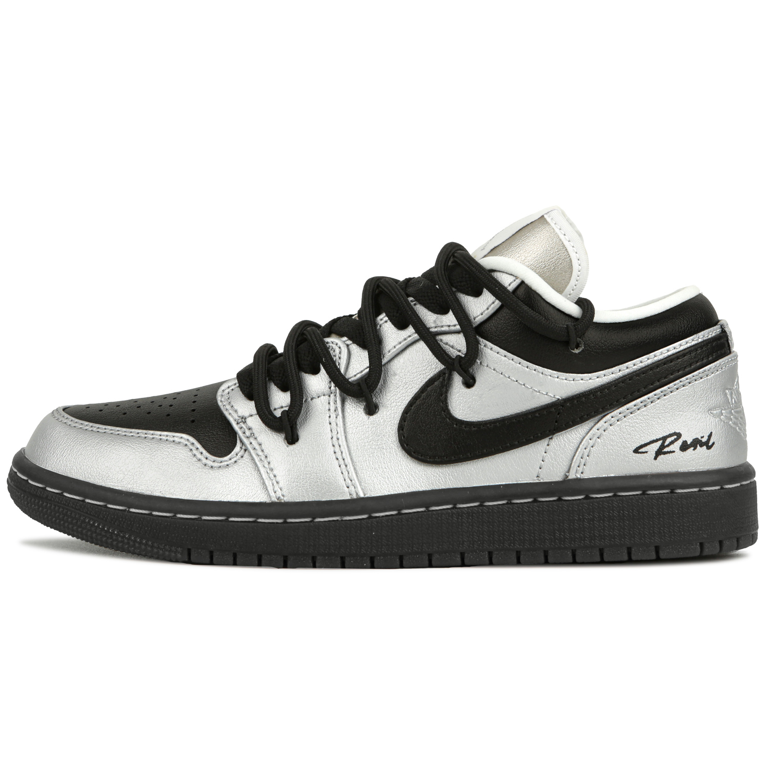 

Jordan Кроссовки баскетбольные низкие Unisex Silver с амортизацией Air 1 в винтажном стиле