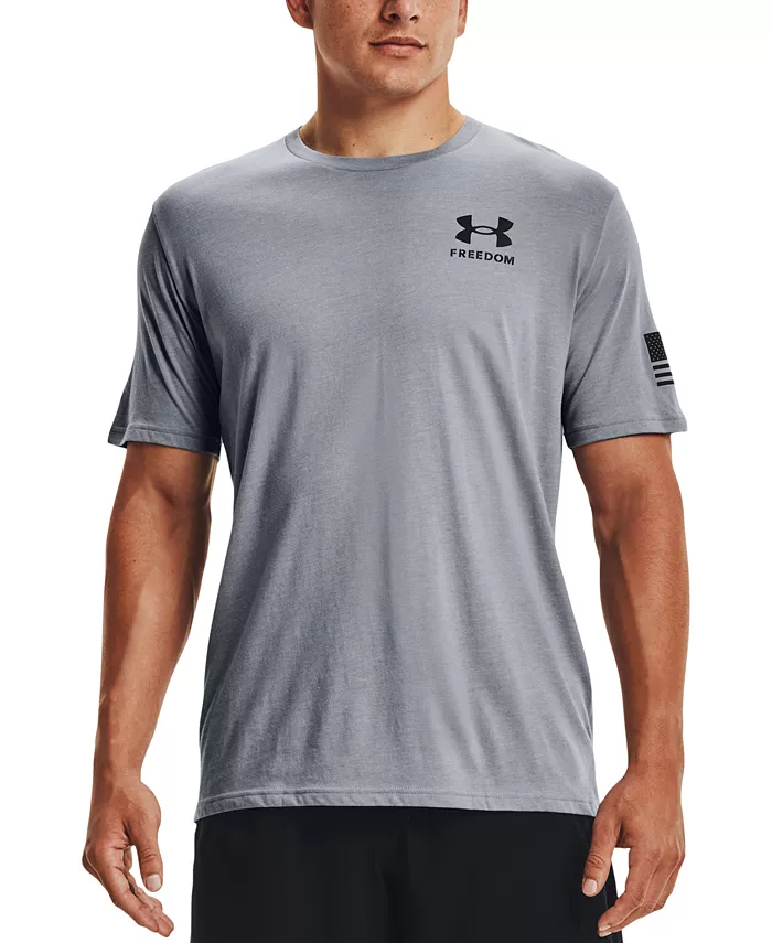 

Мужская футболка Freedom Flag Under Armour, серый