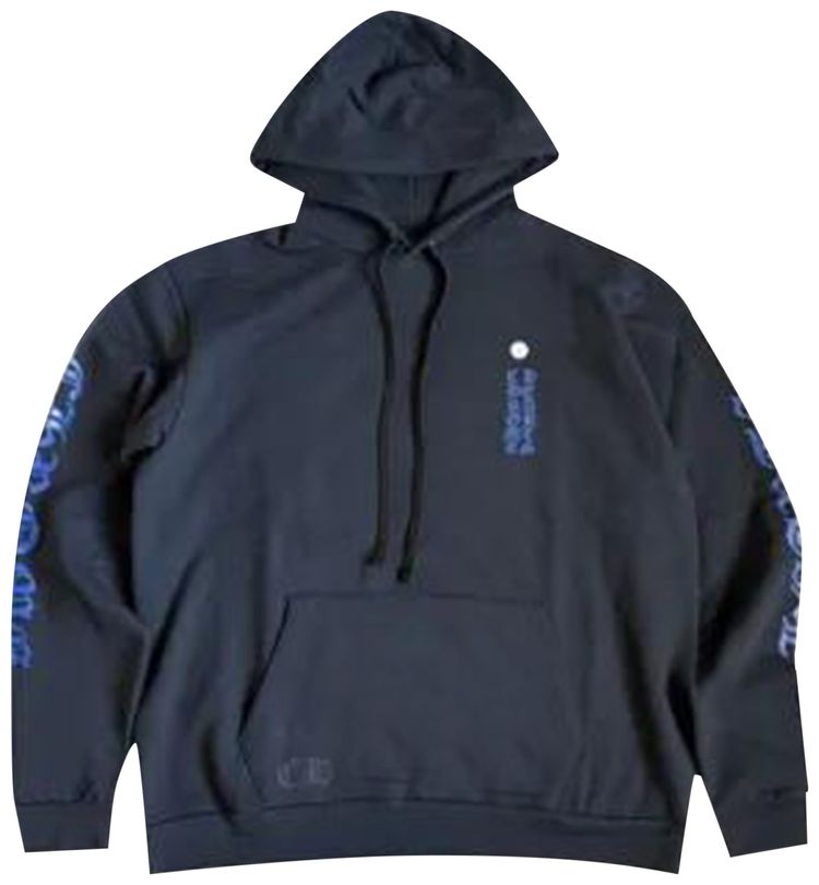 Толстовка Chrome Hearts с вертикальным логотипом, черная