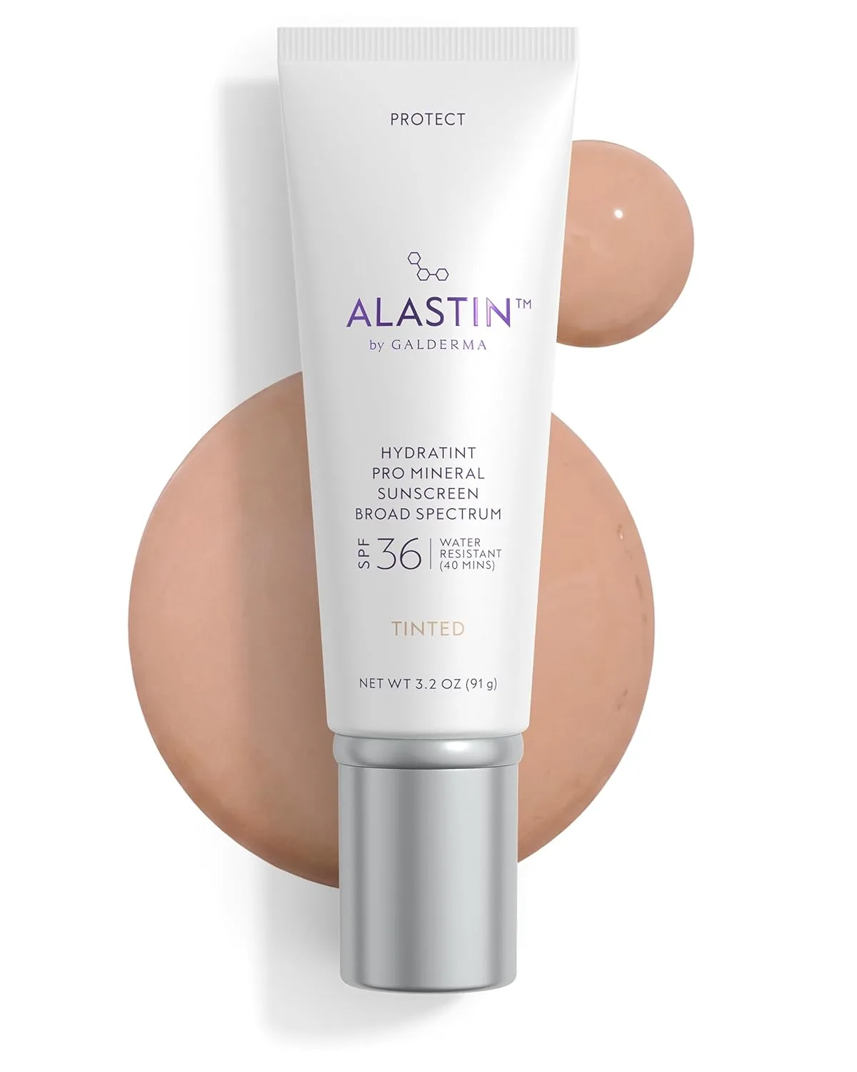 ALASTIN Skincare HydraTint Pro Mineral Sunscreen SPF 36 (99 г) | Увлажняющий крем-патч 2-в-1 с тонирующим эффектом для лица и шеи | Без отдушек, водостойкий