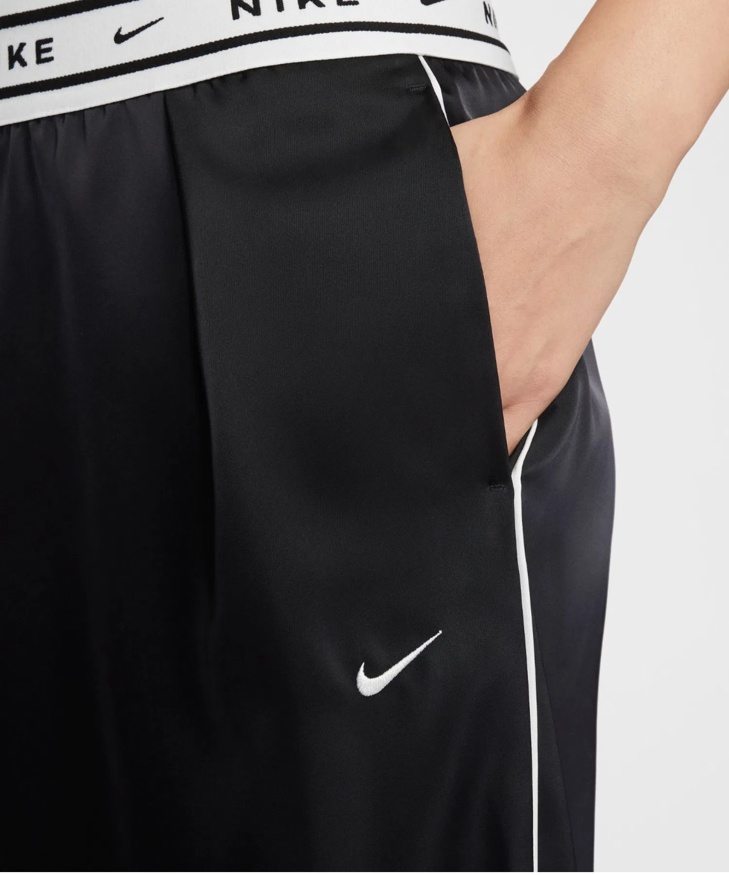Женские спортивные брюки NIKE OFFLN из полиэстера, зелёные — фото 3