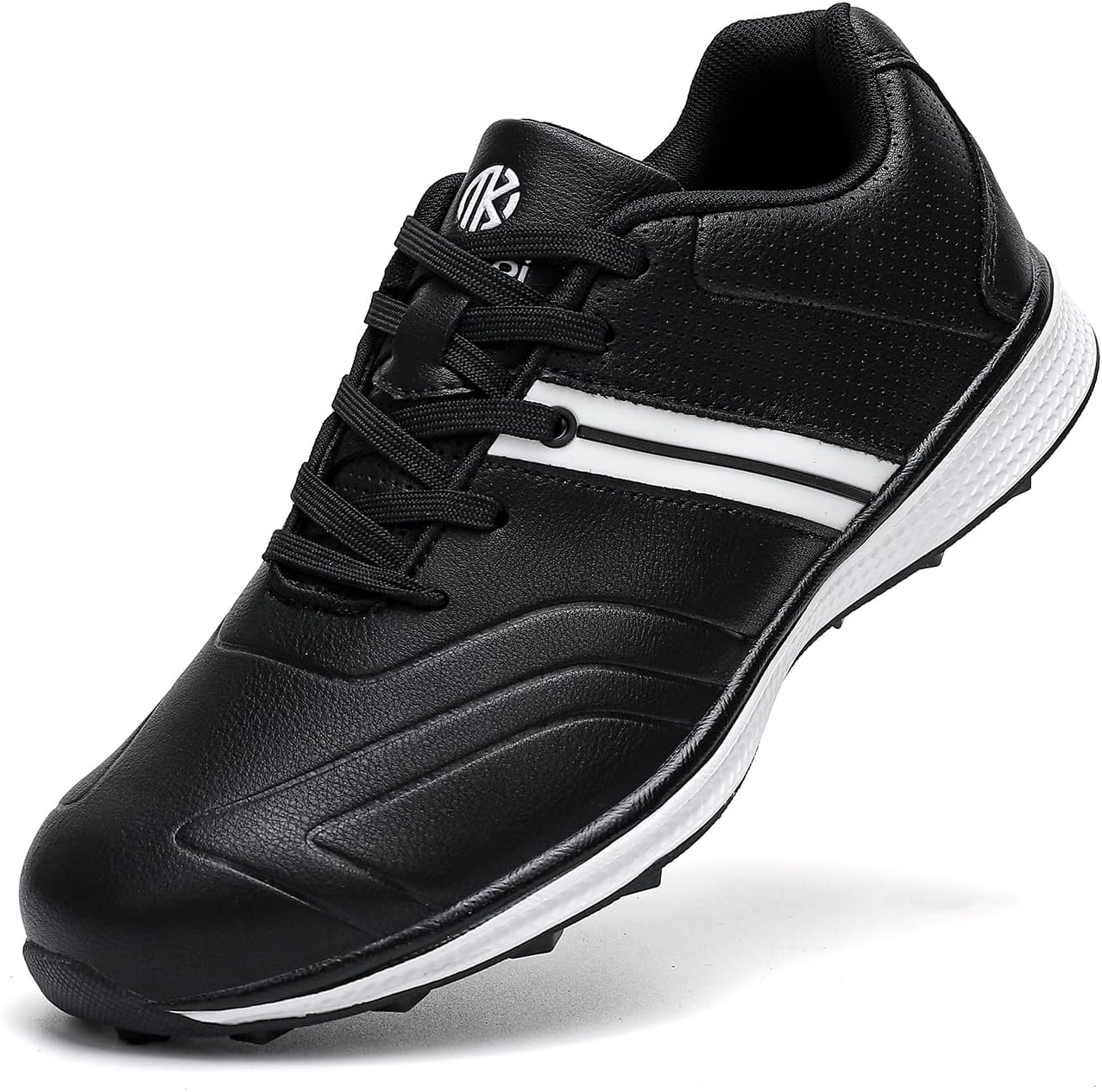 

Мужские гольф-кроссовки профессиональные без шипов для тренировок Легкие Oimkoi, черный