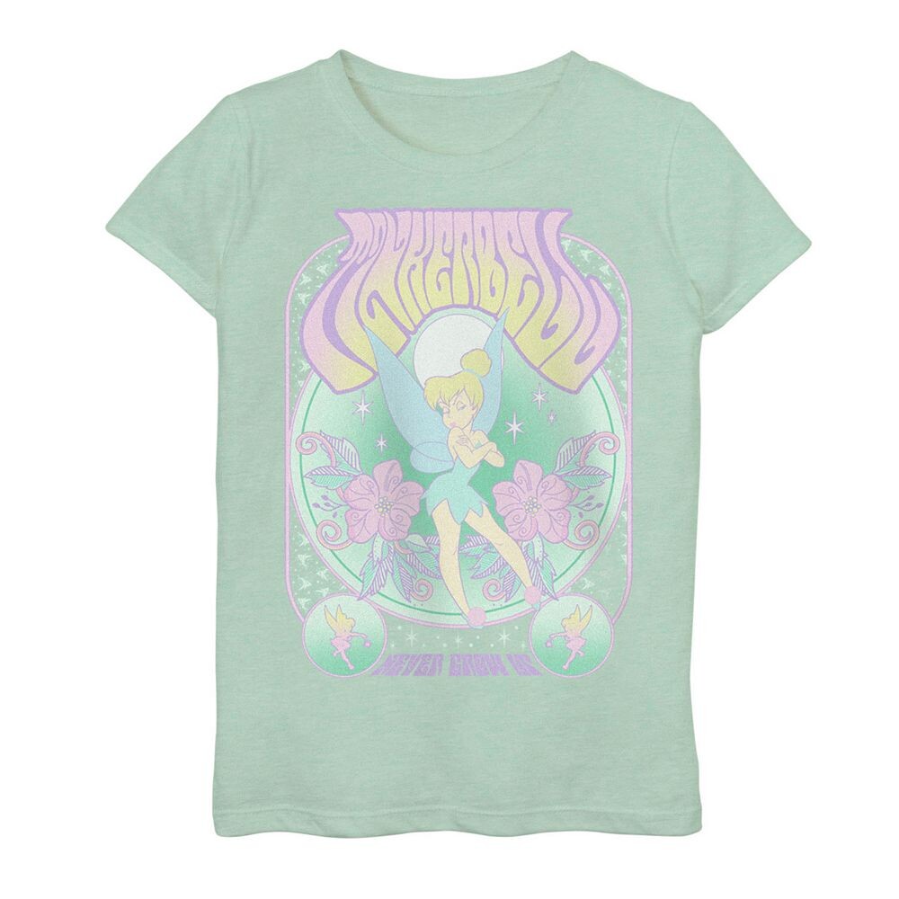 

Футболка с рисунком Tink Tinker Bell для девочек 7–16 лет Disney Licensed Character, цвет Mint