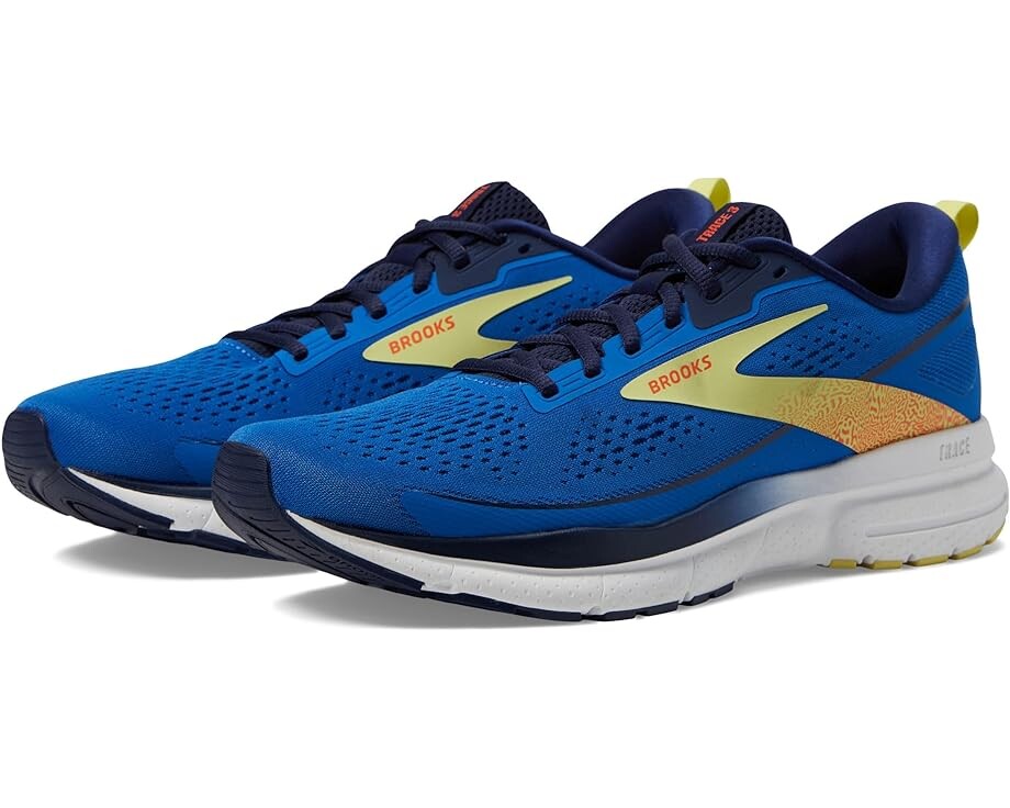 

Кроссовки Brooks Trace 3, цвет Blue/Peacoat/Yellow, Желтый, Кроссовки Brooks Trace 3, цвет Blue/Peacoat/Yellow