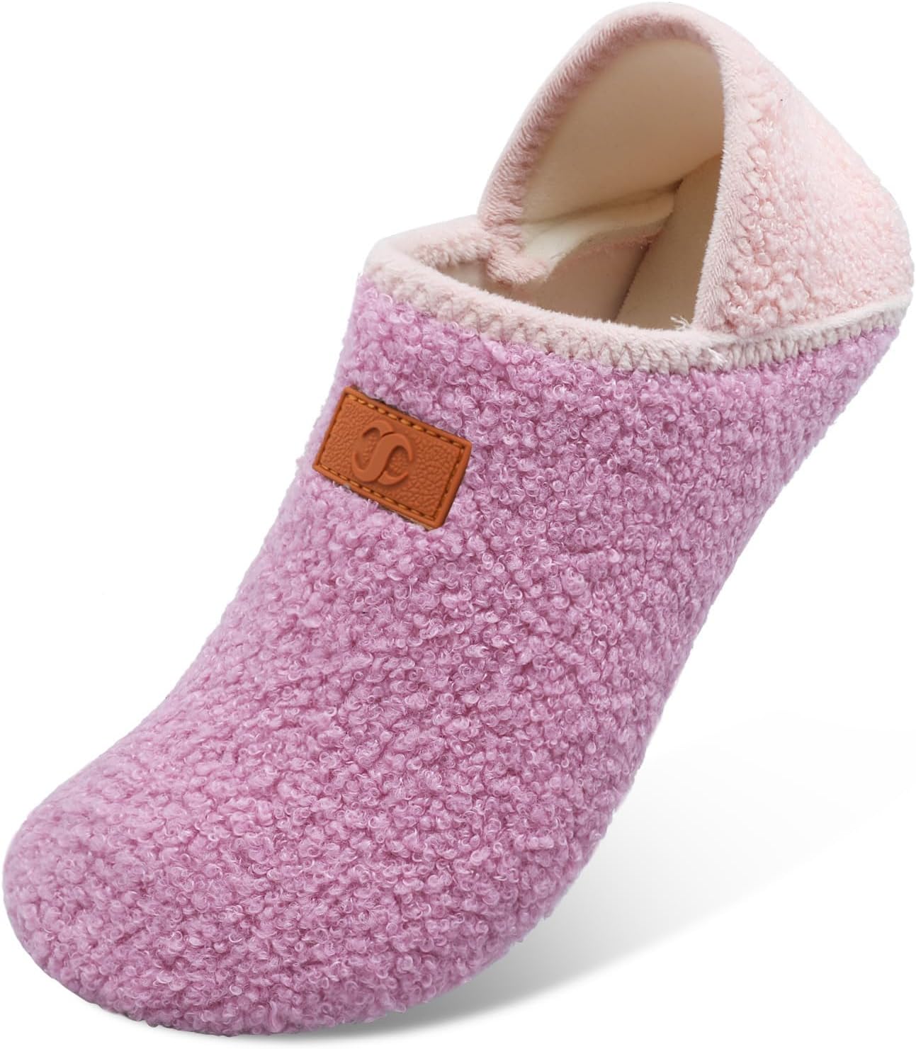 

Унисекс тапочки Scurtain для взрослых с резиновой подошвой, розовый