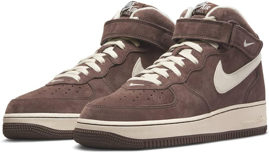 Мужские кроссовки Nike Air Force 1 Mid '07 QS, шоколадный — фото 3