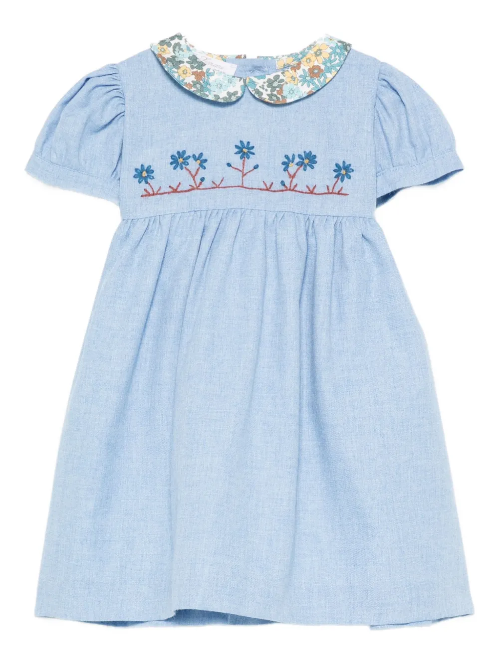 

Платье с цветочной вышивкой Mariella Ferrari, синий