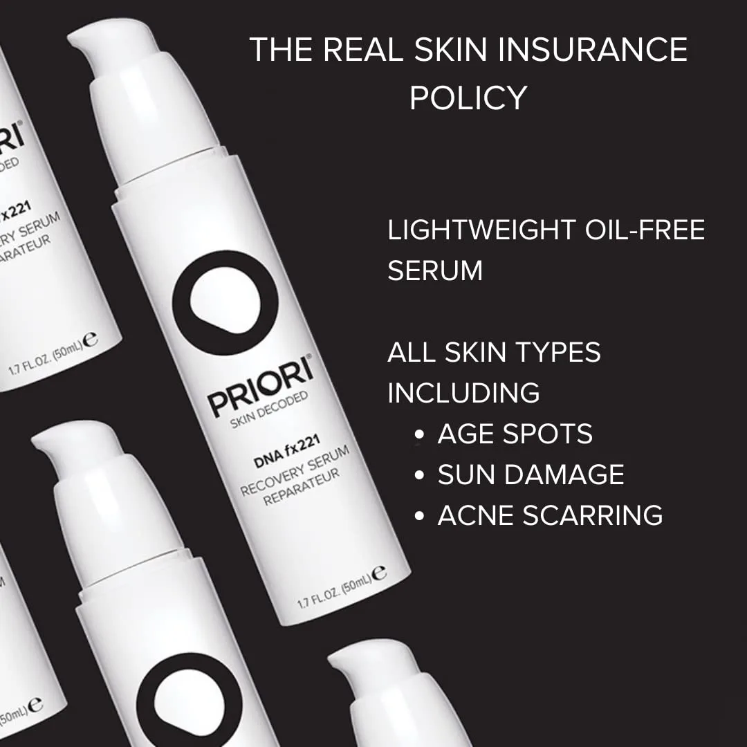 Priori Skincare набор Protect & Repair: сыворотка DNA Recovery и крем DNA Intense Recovery, антиоксиданты, витамин C, защита от синего света, протестировано дерматологами, без отдушек, blue — фото 4