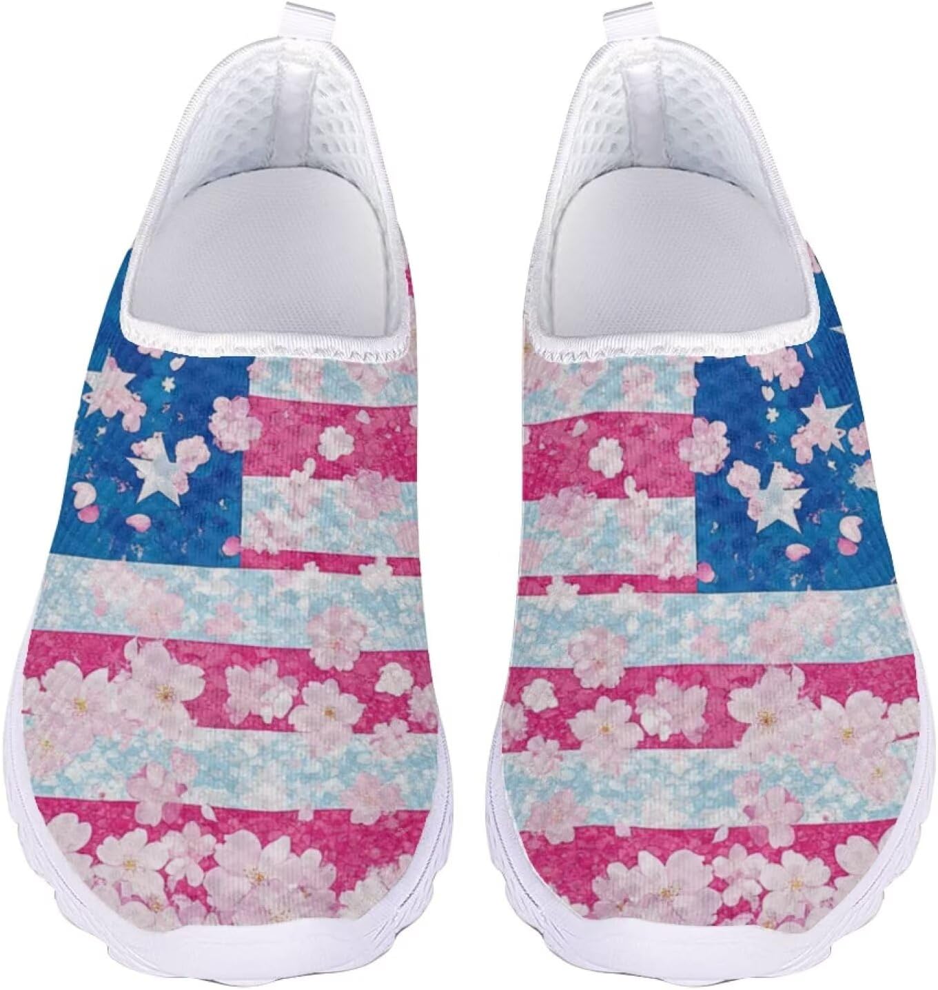 

Кроссовки Kuiaobaty Fashion легкие, дышащие, слипоны для ходьбы, спортивная повседневная обувь, лоферы для женщин и мужчин, American Flag-e