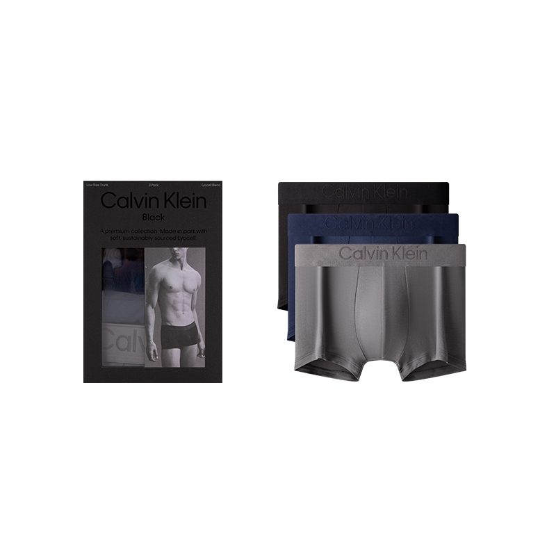 

Подарочная серия трусов CALVIN KLEIN ко Дню отца, 3 пары, FZ7-Space Black/Navy Blue/Charcoal Gray