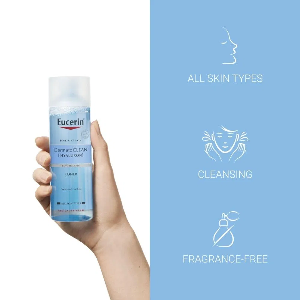 Тоник Eucerin — Очищающий DermatoCLEAN, 200 мл — фото 4
