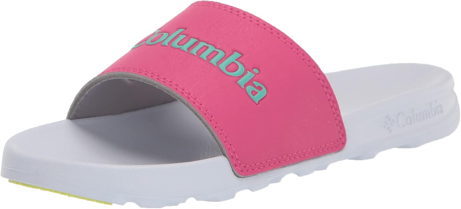 

Columbia unisex-child Hood River Slide, Haute Pink/Electric Turquoise