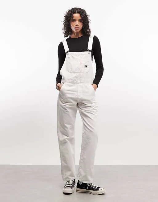 

Белый джинсовый комбинезон Carhartt WIP