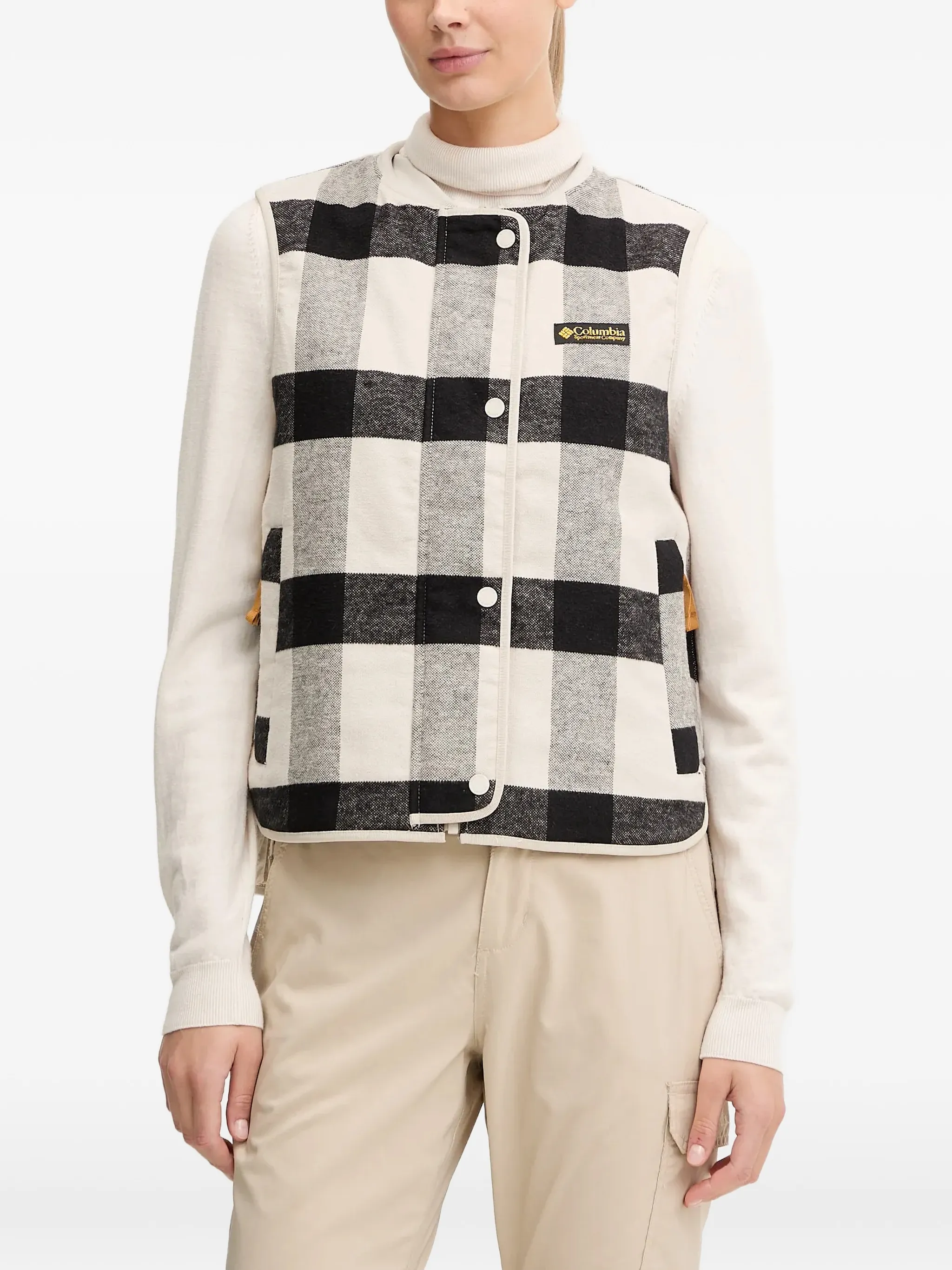 

Двусторонний жилет Cascades в клетку Columbia, белый