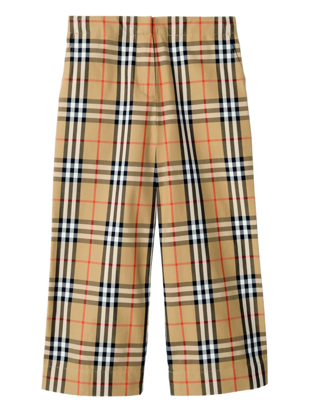 Клетчатые брюки Burberry Kids, бежевый — фото 2