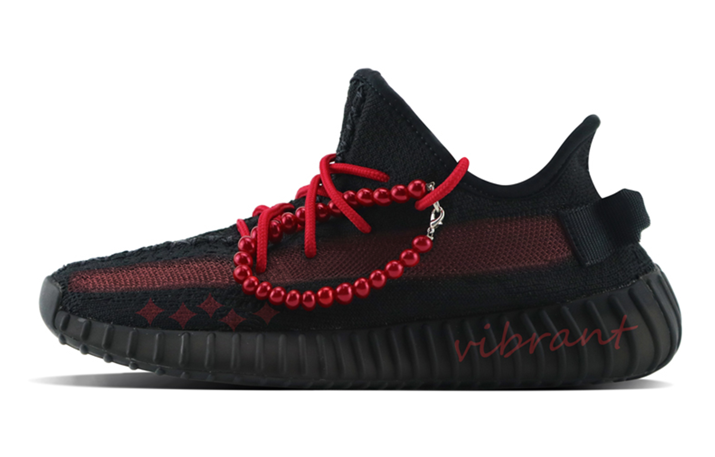 

Кроссовки adidas originals Yeezy Boost 350 Lifestyle Shoes Unisex Low-top Black/Red, черный/красный