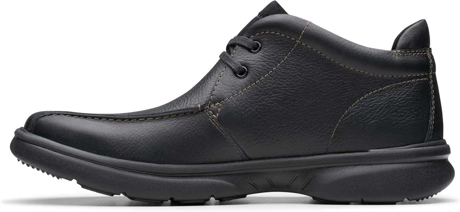 Clarks - - Мужские ботинки Bradley Up, Black Leather — фото 3