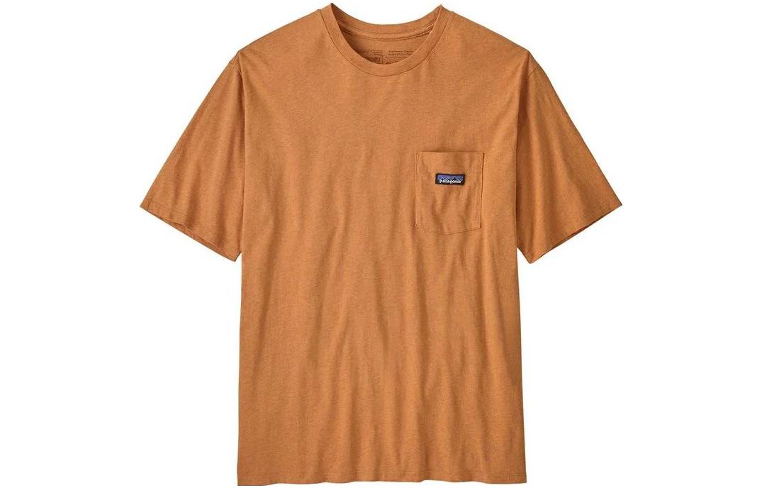 

Футболка с карманом в полоску Patagonia, оранжевый