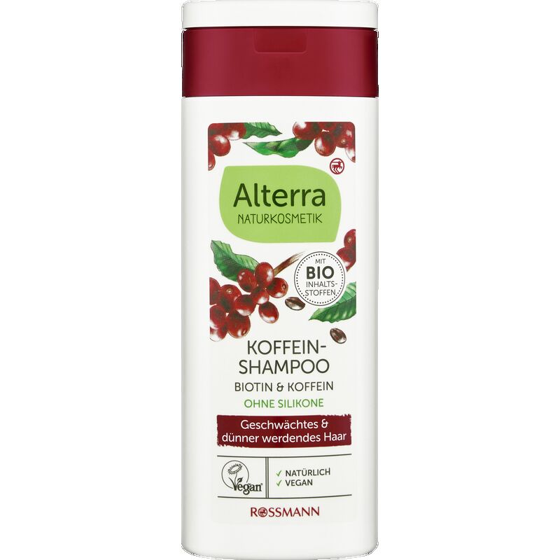 

Кофеин Шампунь Биотин и кофеин Alterra NATURKOSMETIK, 200 ml