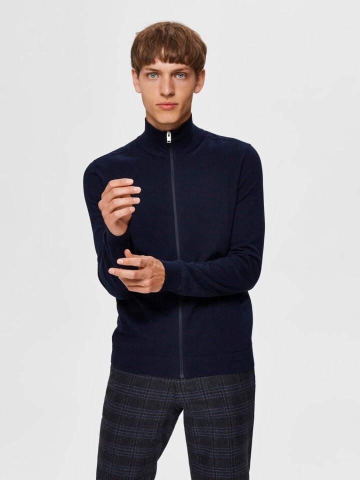 

Кардиган SELECTED HOMME Baumwolle SLHBERG, темно-синий