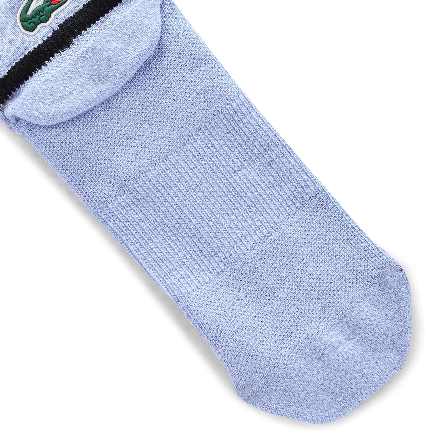 Мужские дышащие хлопковые спортивные носки Lacoste, Delphinium/Black — фото 3